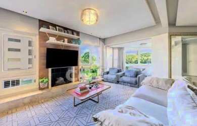 Imagem: O apartamento na cobertura possui 3 Dormitórios, 5 Banheiros