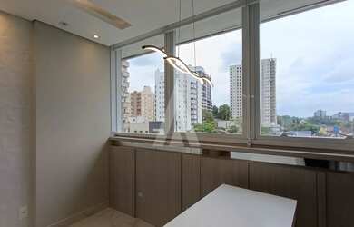 Imagem 4: Sala comercial mobiliada, com 2 cômodos e 1 lavabo. localizada no bairro...