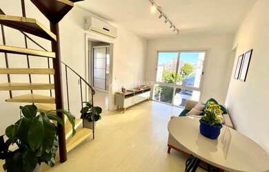 Imagem: O apartamento na cobertura possui 1 Dormitório, 1 Banheiro