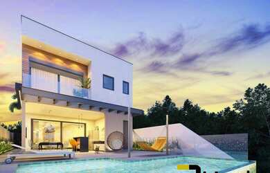 Imagem: A casa em condomínio possui 3 Dormitórios, 5 Banheiros, 4