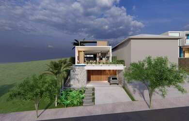 Imagem: A casa possui 3 Dormitórios, 3 Banheiros, 2 Vagas na garagem