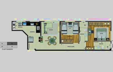 Imagem 10: Apartamento à venda, 2 quartos, 1 suíte, 2 vagas, Lourdes - Belo Horizonte/MG