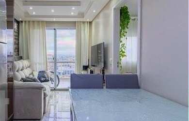 Imagem: O apartamento possui 1 Dormitório, 1 Banheiro, 1 Vaga na garagem