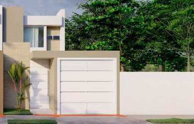 Imagem: A casa possui 3 Dormitórios, 2 Banheiros, 2 Vagas na garagem