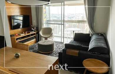 Imagem: O apartamento possui 1 Dormitório, 1 Banheiro, 2 Vagas na garagem