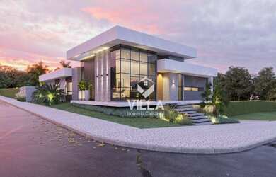 Imagem: A casa em condomínio possui 4 Dormitórios, 5 Banheiros, 5