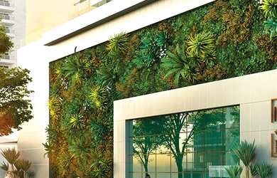 Imagem: O apartamento possui 1 Dormitório, 1 Banheiro, 1 Vaga na garagem