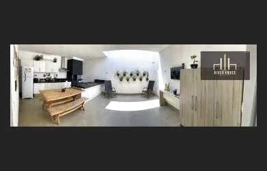 Imagem: A casa em condomínio possui 3 Dormitórios, 2 Banheiros, 2