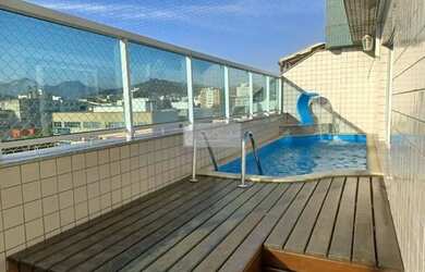 Imagem: O apartamento na cobertura possui 3 Dormitórios, 5 Banheiros