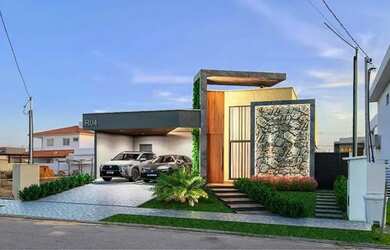 Imagem: A casa possui 3 Dormitórios, 4 Banheiros, 2 Vagas na garagem