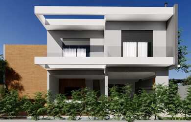 Imagem: A casa em condomínio possui 4 Dormitórios, 5 Banheiros, 2