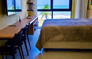 Imagem: A kitnet possui 1 Dormitório, 1 Banheiro, 1 Vaga na garagem