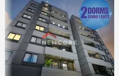 Imagem: O apartamento possui 2 Dormitórios, 2 Banheiros, 1 Vaga na