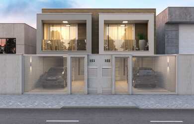 Imagem: A casa possui 3 Dormitórios, 2 Banheiros, 2 Vagas na garagem