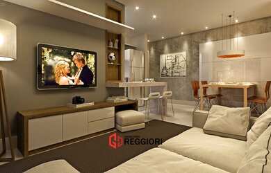 Imagem: O apartamento possui 2 Dormitórios, 1 Banheiro, 1 Vaga na garagem