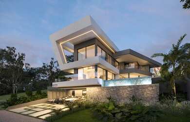 Imagem: A casa em condomínio possui 5 Dormitórios, 5 Banheiros, 4