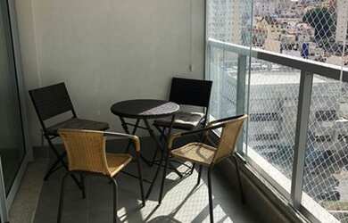 Imagem: O studio possui 1 Dormitório, 1 Banheiro, 1 Vaga na garagem