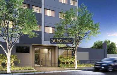 Imagem: O studio possui 1 Dormitório, 1 Banheiro, 27m² de Área e