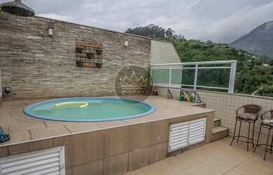 Imagem: O apartamento na cobertura possui 4 Dormitórios, 4 Banheiros