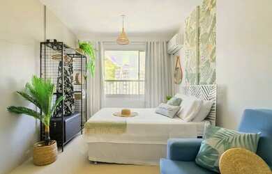 Imagem: O apartamento possui 1 Dormitório, 1 Banheiro, 40m² de Área