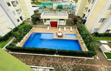 Imagem: O apartamento possui 1 Dormitório, 2 Banheiros, 1 Vaga na garagem