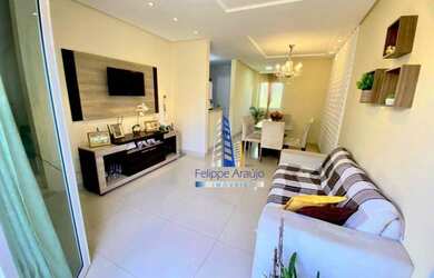 Imagem: A casa em condomínio possui 3 Dormitórios, 3 Banheiros, 2