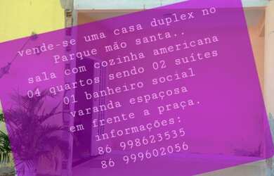 Imagem: A casa possui 4 Dormitórios, 3 Banheiros e 1 Vaga na garagem