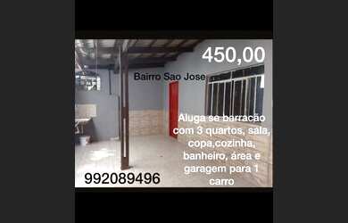 Imagem: A casa possui 3 Dormitórios, 1 Banheiro, 1 Vaga na garagem