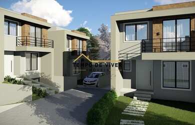 Imagem: A casa possui 3 Dormitórios, 3 Banheiros, 2 Vagas na garagem