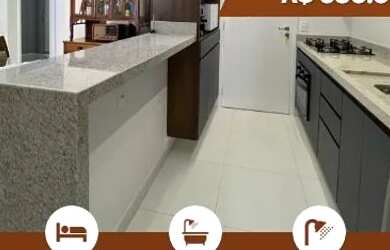 Imagem: O apartamento possui 3 Dormitórios, 3 Banheiros, 2 Vagas na