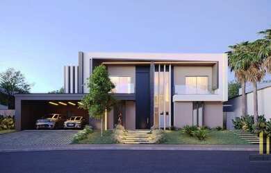 Imagem: A casa em condomínio possui 4 Dormitórios, 5 Banheiros, 4