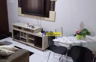 Imagem: O apartamento possui 2 Dormitórios, 1 Banheiro, 1 Vaga na garagem