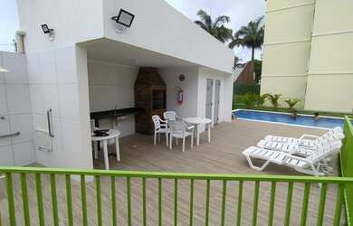 Imagem: O apartamento possui 2 Dormitórios, 1 Banheiro, 1 Vaga na garagem