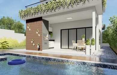 Imagem: A casa em condomínio possui 3 Dormitórios, 5 Banheiros, 2