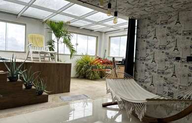 Imagem: O apartamento na cobertura possui 3 Dormitórios, 3 Banheiros