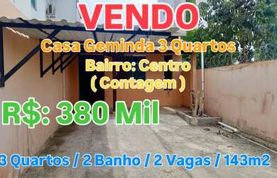 Imagem: A casa possui 3 Dormitórios, 2 Banheiros, 2 Vagas na garagem