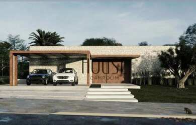 Imagem: A casa em condomínio possui 4 Dormitórios, 5 Banheiros, 5