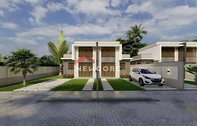 Imagem: A casa possui 3 Dormitórios, 2 Banheiros, 1 Vaga na garagem