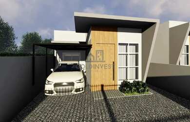 Imagem: A casa possui 2 Dormitórios, 2 Banheiros, 1 Vaga na garagem