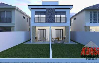 Imagem: A casa possui 3 Dormitórios, 3 Banheiros, 2 Vagas na garagem