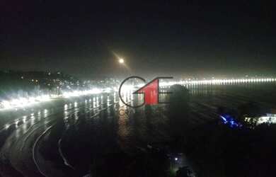 Imagem 13: VISTA TOTAL DA ORLA DE SANTOS E SÃO VICENTE - ILHA PORCHAT