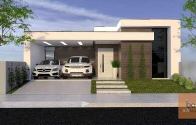 Imagem: A casa possui 3 Dormitórios, 3 Banheiros, 4 Vagas na garagem