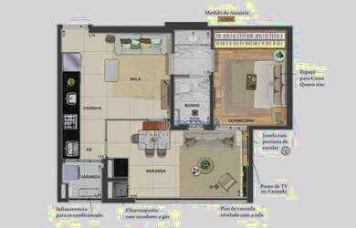 Imagem 3: Apartamento com 3 dormitórios à venda, 93 m² por R$ 1.270.000,00 - Vila Adyana - São José