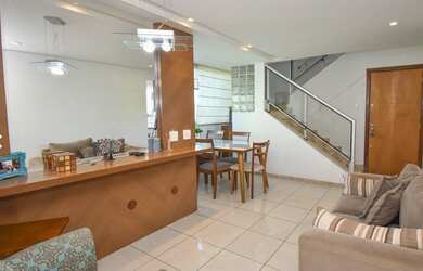 Imagem: O apartamento na cobertura possui 3 Dormitórios, 3 Banheiros