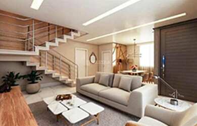 Imagem: A casa em condomínio possui 3 Dormitórios, 4 Banheiros, 1