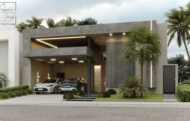 Imagem: A casa em condomínio possui 3 Dormitórios, 5 Banheiros, 4