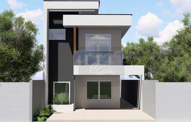 Imagem: A casa possui 3 Dormitórios, 3 Banheiros, 2 Vagas na garagem