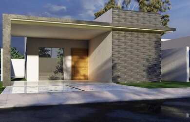 Imagem: A casa possui 3 Dormitórios, 2 Banheiros, 2 Vagas na garagem