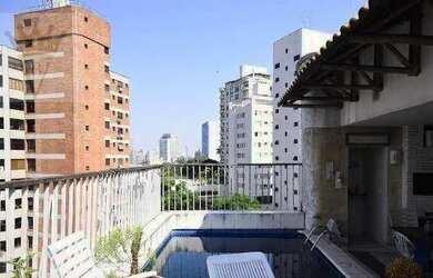 Imagem: O apartamento na cobertura possui 3 Dormitórios, 5 Banheiros