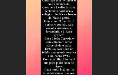 Imagem: Vende se essa casa muito boa. Motivo da venda vamos embora